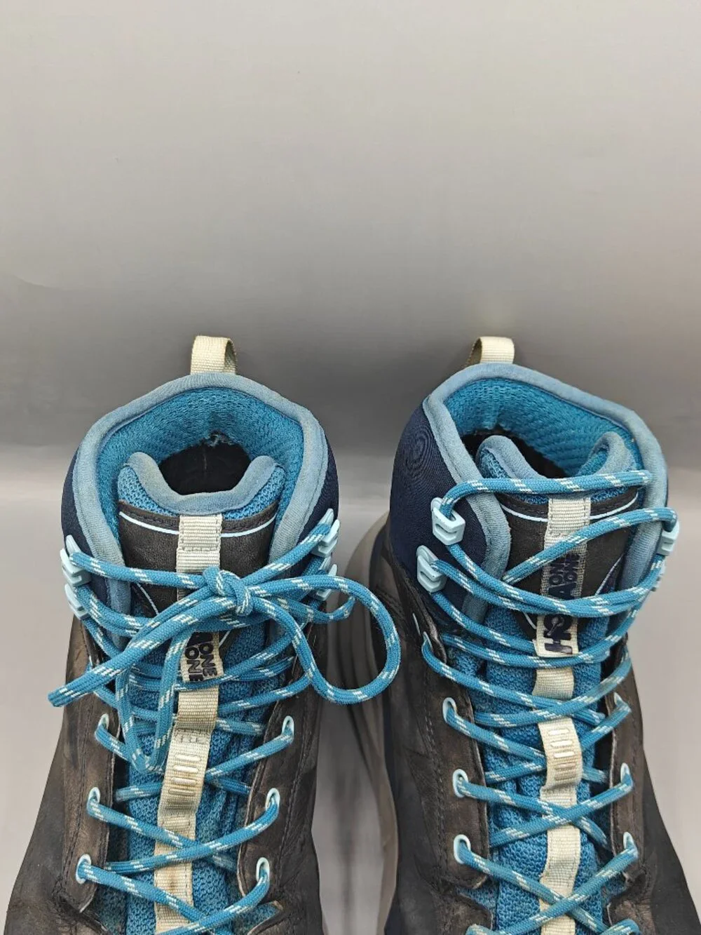 HOKA ONE ONE KAHA GTX HIKING BOOTS Blue WOMEN'S SZ 10 US Pre-Owned